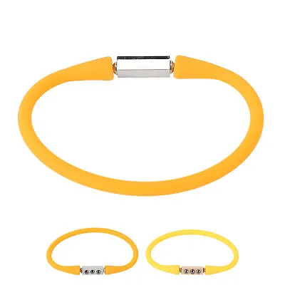 Magnetic Therapy Silicone Sports Bracelet Soft Negative Ion Energy Balance W ABE • $8.31