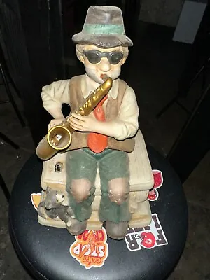 Melody In Motion Willie The Hobo Porcelain Statue Figure Clown- SAX • $30