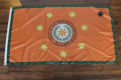 $11.97 • Buy Cherokee Nation Banner Flag 1839 Native American Indian 3' X 5' September 6 Yy
