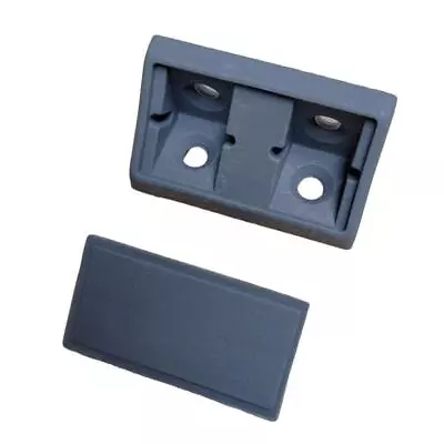 £9.95 • Buy 25 X Grey Double Corner Joints + Caps Furniture Joining Blocks Van Conversion