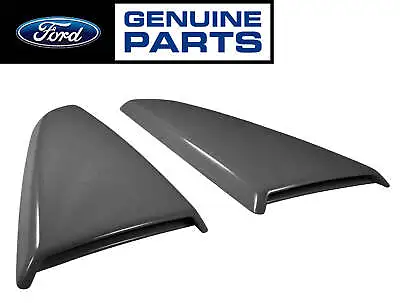 2015-2023 Mustang Genuine Ford Side Quarter Window Cover Scoops Magnetic Gray J7 • $299.95