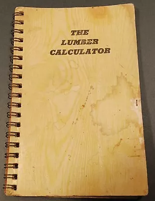 VINTAGE/Rare/Collectible  The Lumber Calculator  (Copyright 1949) • $29.95