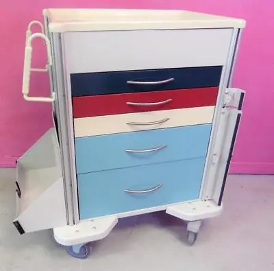 Armstrong A-Smart 5 DWR Emergency Color Code Crash Cart Surgical Cabinet Stand • $749