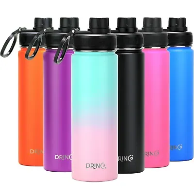 $21.95 • Buy Stainless Steel Water Bottle Double Wall Vacuum Insulated Sport Flask 32oz 22oz