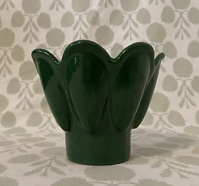 Vintage Miramar Of California Pottery Green Petal Planter Marked 821 • $9.99