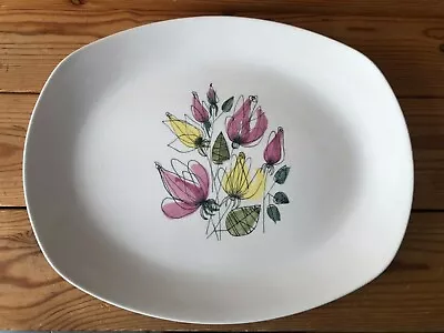 Vintage 1950s Midwinter Stylecraft Fashion Shape Charger Plate • £12.99