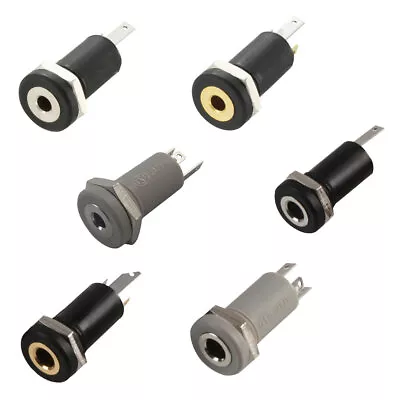 2.5mm 3.5mm Stereo Mono Jack Chassis Panel Mount Aux Input Socket Connector • £2.65