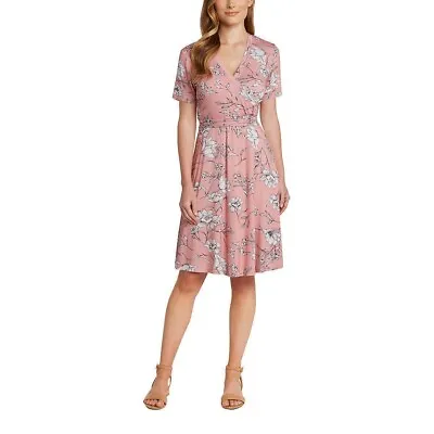 NEW!!! Matty M Women's Faux Wrap Dress Size: M Pink ) • $23.09