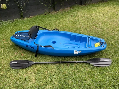 $50 • Buy Seaflo Youth Kayak Blue With Paddle