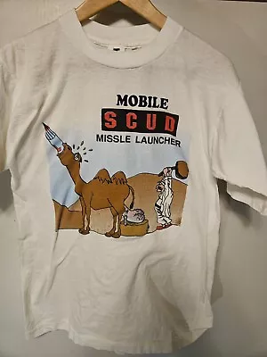 VTG Taliban Missile SCUD Camel Balls Launcher Shirt Mens M Single STITCH  • $35.72