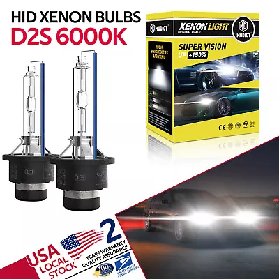 Set Of 2 D2S 6000K White HID Xenon Headlight Light Bulbs OEM Replacement Philips • $16.99
