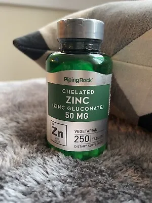 Chelated Zinc (Gluconate) 50 Mg 250 Tablets • £11.99