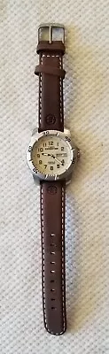 Timex Men's Expedition Indiglo Day/Date Watch T46681 Leather 6 -8  New Battery • $24.99