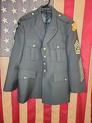 43 - US Army Class A Dress Green Jacket Military Uniform Men's 9583 • $50