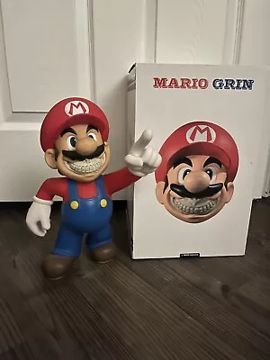  Ron English X MINDstyle: Popaganda Mario Grin Foot Statue Red Figure • $450