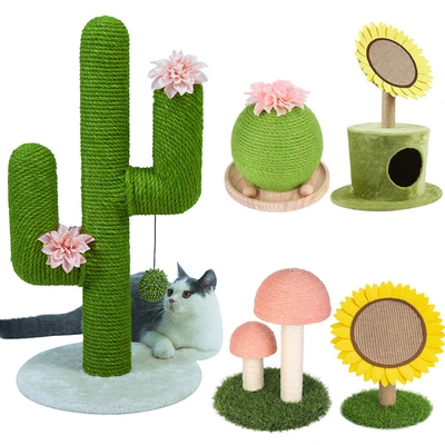 £22.91 • Buy Cat Scratcher Post Activity Centre Sisal Climbing Pole Ball Playing House W/Base