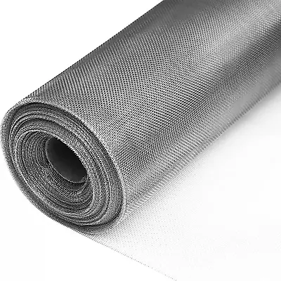 304 Stainless Steel Woven Wire Mesh Screen Woven Vent Mesh Roll 47 X10Ft Flexibl • $65.99