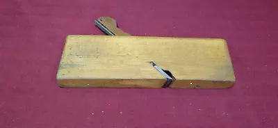 Wood Body Profile Plane Sandusky Tool Skew 7/8  Cut Rabbet Plane • $16