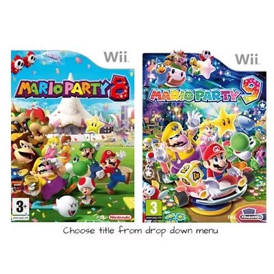 Wii - Mario Party 8 OR Mario Party 9 - Boxed - VGC - *Multi-Listing* • £16.97