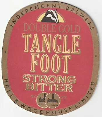 BEER MAT - HALL & WOODHOUSE BREWERY - TANGLE FOOT BITTER - (Cat 061) - (1988) • £1.50