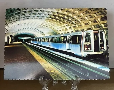 Washington Metro Station With Train Washington DC Continental Postcard Unstamped • $4.75