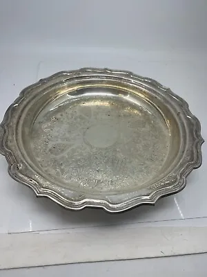 Eales 1779 Silver Plate Round Footed Serving Platter / Decorative Tray • $20