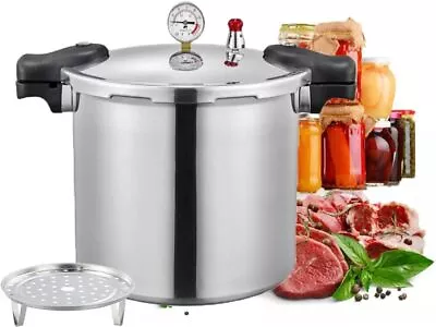 25 Quart Pressure Canner Cooker With Cooking Rack Explosion Proof Safety Valve • $219.99