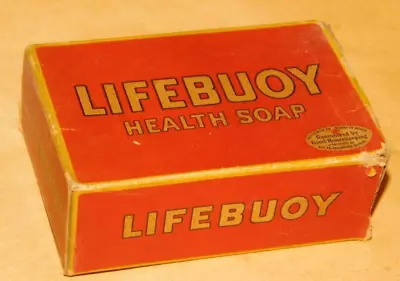 Vintage 1940s Lifebuoy Health Bath Soap Still Wrapped In Box Lever Brothers NOS! • $8.95