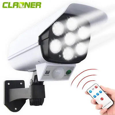 LED Solar Light PIR Motion Sensor Outdoor Garden Yard Wall Security Fake Camera • £8.09