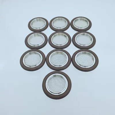 10pcs NW/KF-25 Vacuum Flange Fitting SS304 Centering + O-Ring With Screen Plate • $60