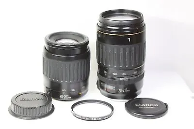 Canon EF 70-210mm F3.5-4.5 USM Zoom Lens & 80-200mm F4.5-5.6 USM AF Zoom Lens • $143.35