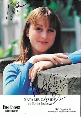 Eastenders - Natalie Cassidy - Sonia Jackson - Dedicated Hand SIgned Cast Card • £7.99