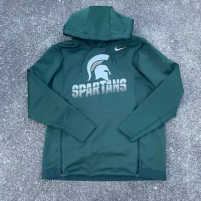 Nike Mens Hoodie Dri Fit Michigan State Spartans Team Issued On Field Large L • $69.99