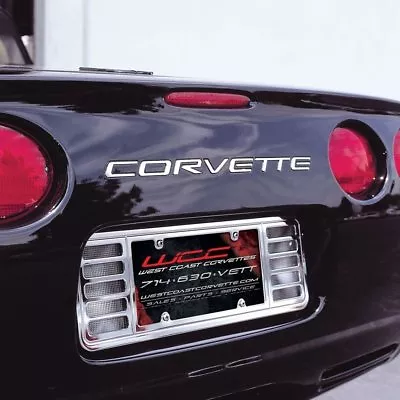 Corvette License Plate Frame Billet Chrome : C5 & Z06 • $139.95