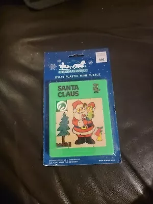 Vintage 80s Santa Sliding Handheld Puzzle Made In Hong Kong  • $20