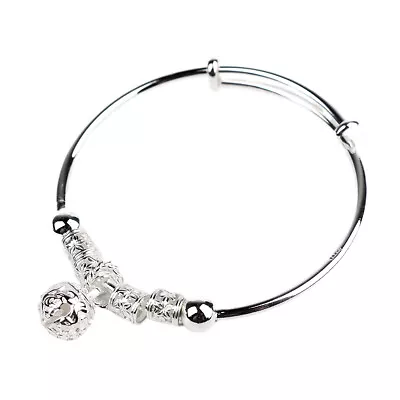 Solid 925 Sterling Silver Dreamcatcher Tassel Bangle Bracelets Women Jewellery • £3.70