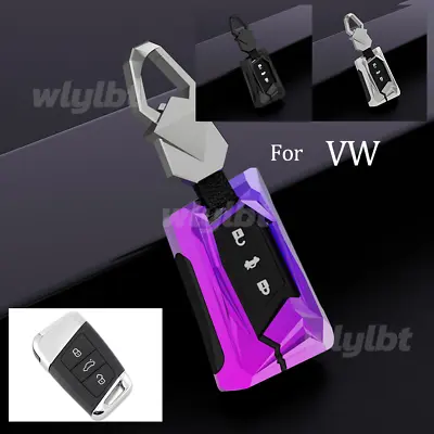$34.16 • Buy Metal+TPU Key Remote Cover Case Holder For VW Passat B8 MK2  For Skoda Superb A7