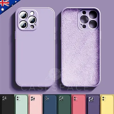 $7.99 • Buy For IPhone 14 Pro Case 13 Pro 12 Pro Max Shockproof Liquid Silicone Bumper Cover