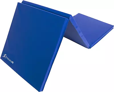 Tri-Fold Folding Thick Exercise Mat 6’X2’ With Carrying Handles For MMA Gymnast • $71.88
