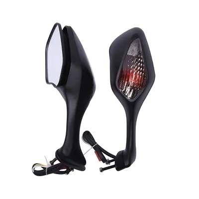 For Honda CBR1000RR CBR 1000RR Motorcycle Black LED Turn Signal Rearview Mirrors • $59.24