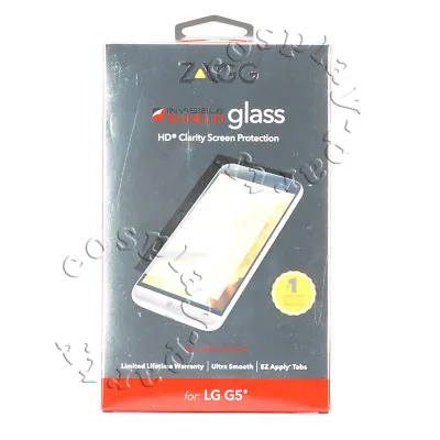 Zagg Invisible Shield HD Clarity Clear Tempered Glass Screen Protector For LG G5 • $6.99