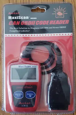 Autel Maxiscan MS309 Can Obd2 Code Reader New In Origianal Package • $15.99