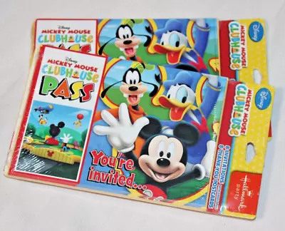 Mickey Mouse Party Invitations By Hallmark 2 Packages Of 8 NEW Unopened • $4.95