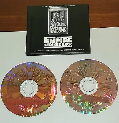 The Star Wars Trilogy Soundtrack 2 CD Empire Strikes Back Special Edition Holog. • $21.70