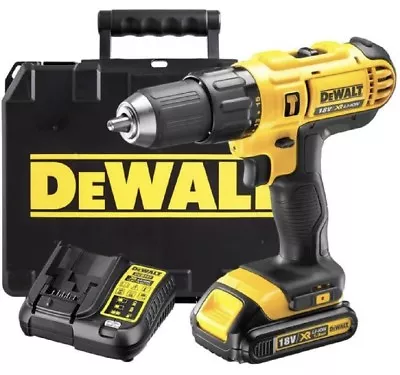 £89.98 • Buy DeWalt Cordless 18V 1.3Ah Li-Ion Combi Drill DCD776C1 Case Charger Battery