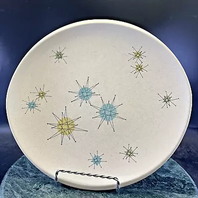 Vintage MCM Franciscan Atomic Starburst 10x10 7/8 Elliptical Dinner Plate • $42