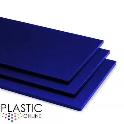 Twinkling Blue Sparkle Policril Acrylic Sheet Plastic Panel Cut To Size MT12 • £0.99