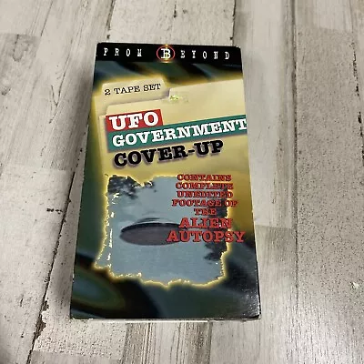 UFO GOVERNMENT COVER UP FROM BEYOND WITH UNEDITED FOOTAGE VHS 2 TAPE SET X Files • $25