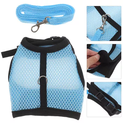  Guinea Pig Clothes Clothing Rabbit Harness Leashes Small Dog Mesh • £8.35