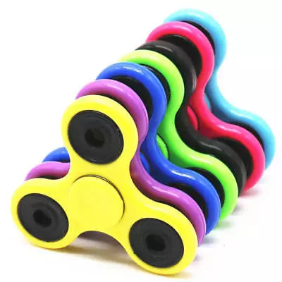 Fidget Spinner Finger Hand Focus Spin Bearing Stress Funny Face Toys Birthday • £3.49